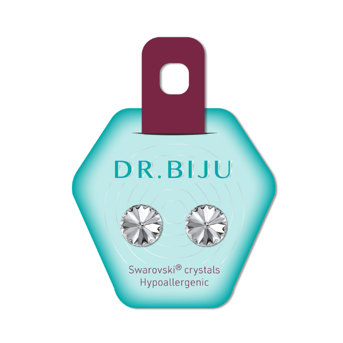 DR.BIJU საყურე კრისტალი 10 მმ 0247