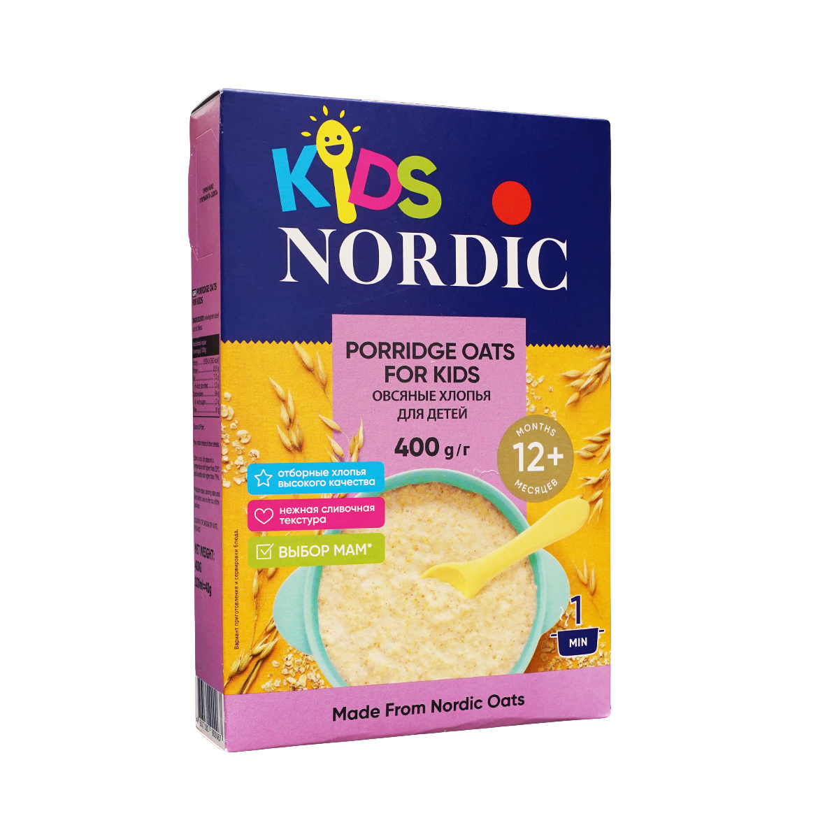 შვრიის ფაფა KIDS 400გ 0067 ნორდიკი - Nordic