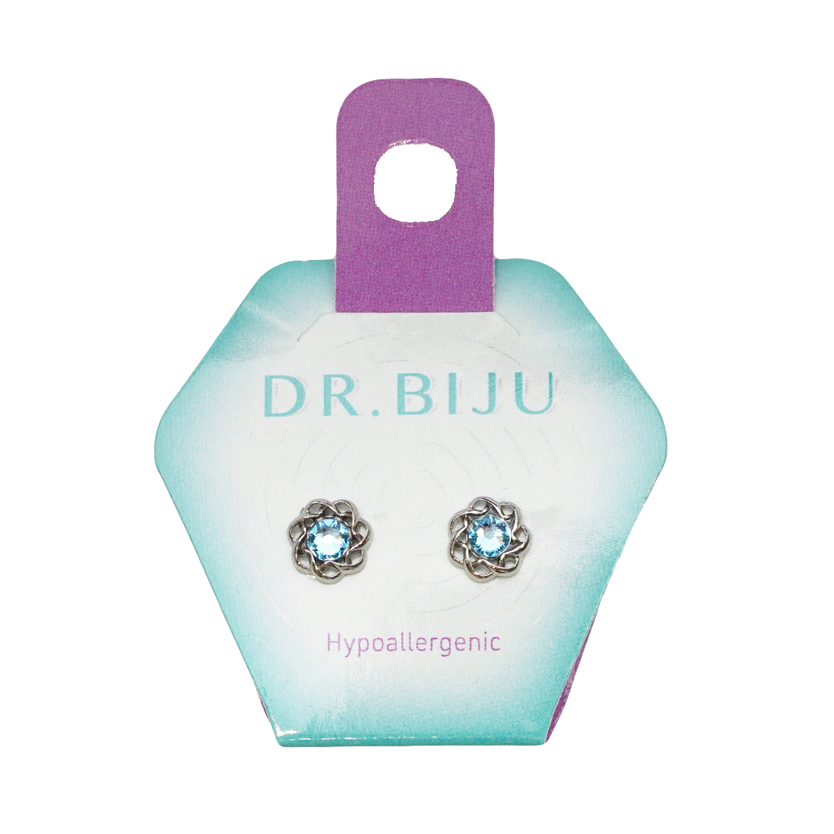 საყურე 4მმ AQUA 1480 დოქტორ ბიჟუ - Dr Biju