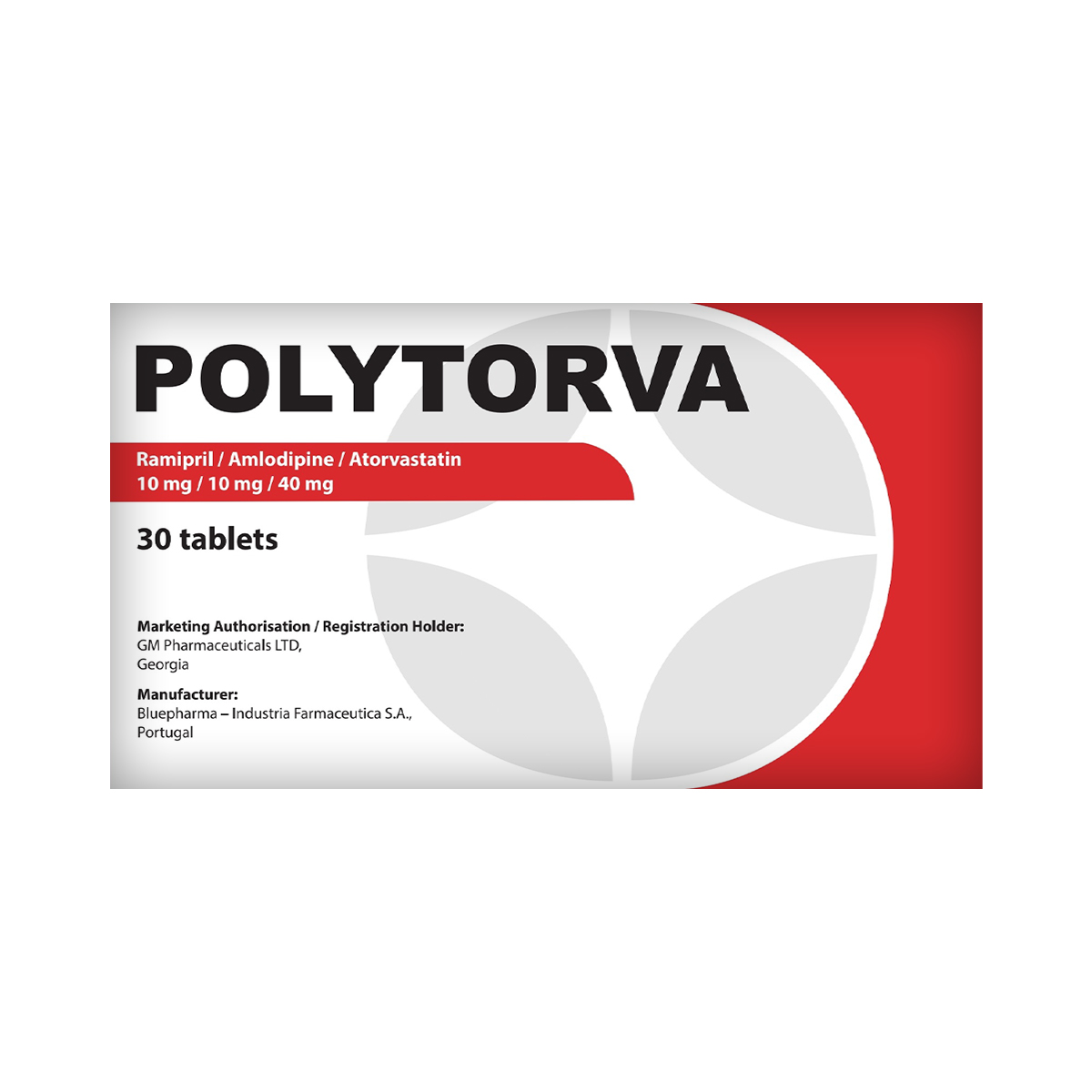 პოლიტორვა - Polytorva 10/10/40მგ 30 ტაბლეტი