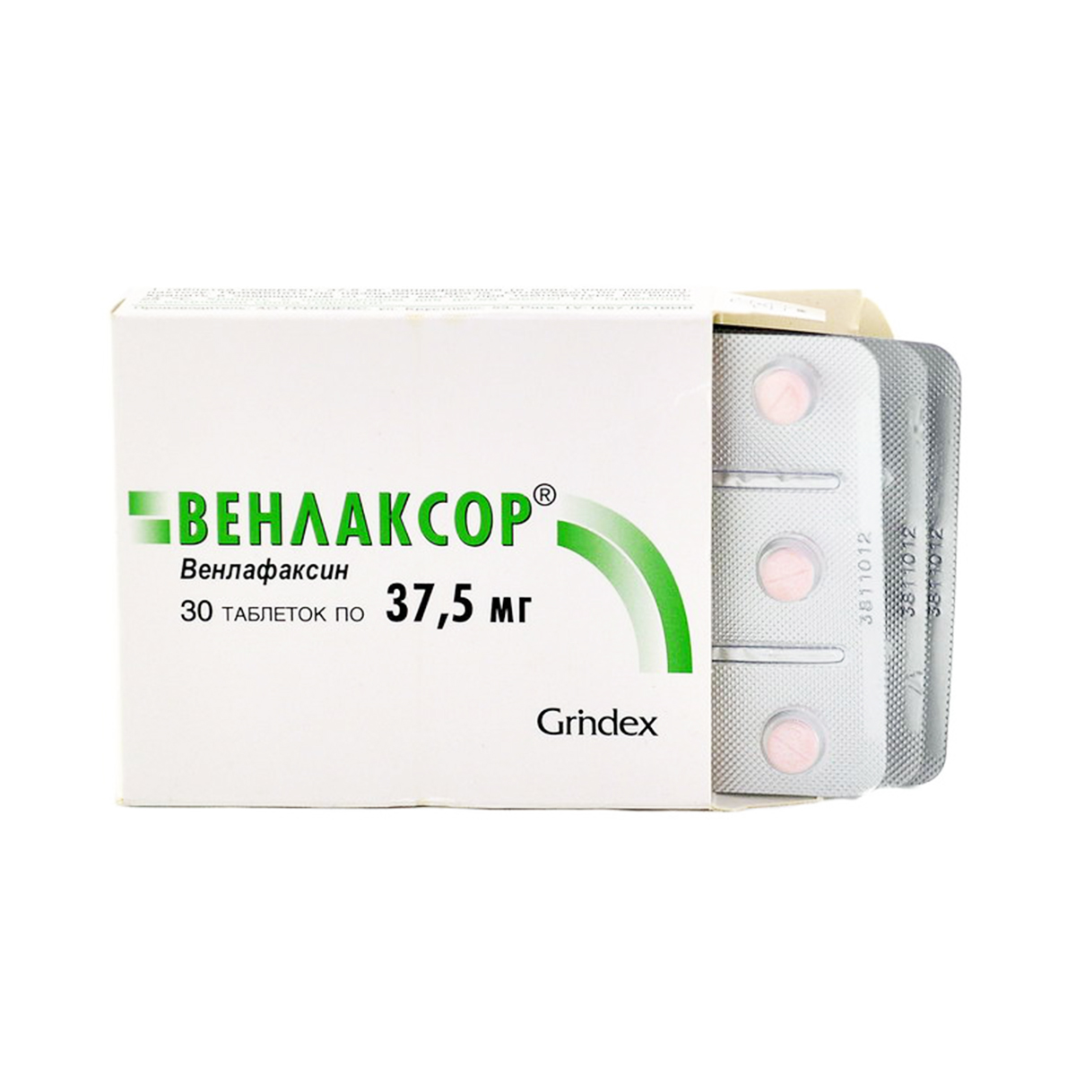 Venlaxor - ვენლაქსორი 37.5მგ 30 ტაბლეტი