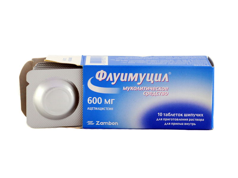 ფლუიმუცილი 600მგ 10 შუშხუნა ტაბლეტი