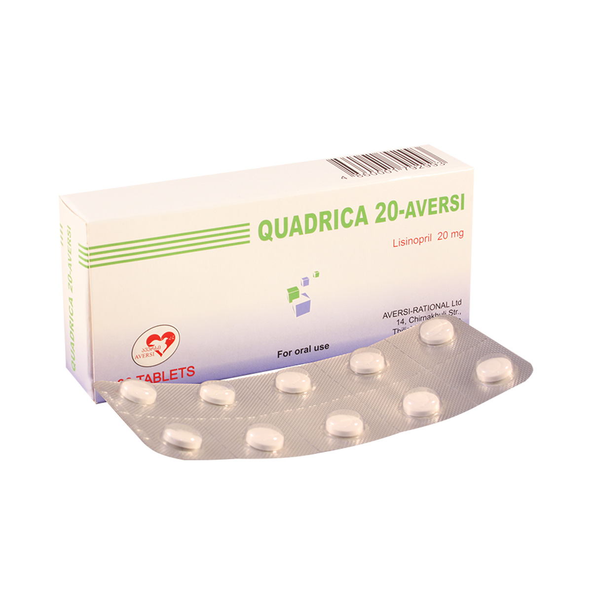 Quadrica - კვადრიცა 20 20მგ 30ტაბლეტი