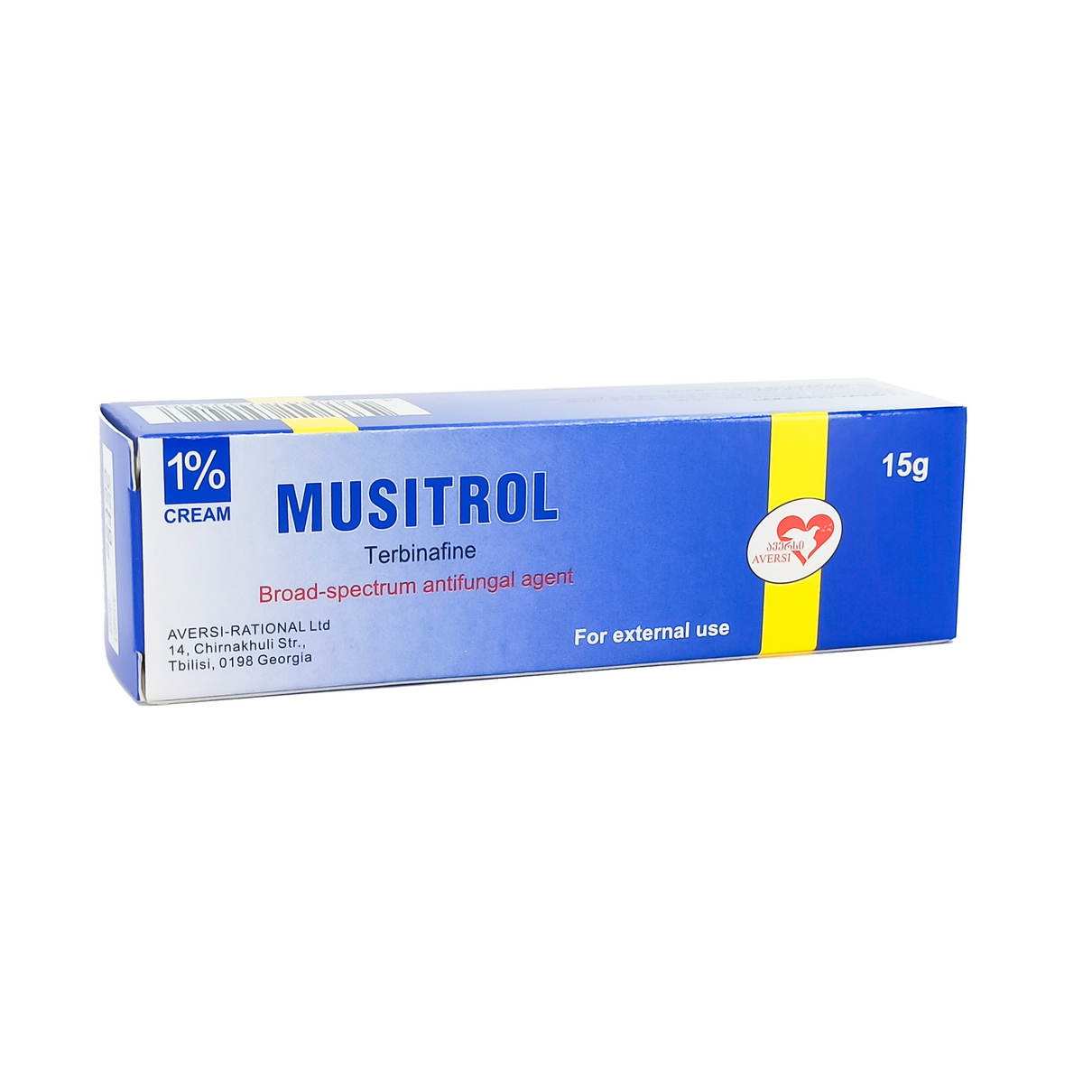 Musitrol - მუსიტროლი კრემი 1% 15გ ტუბი