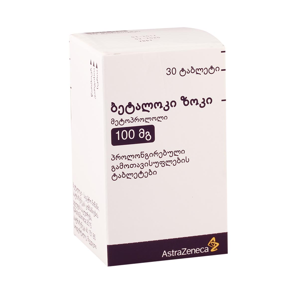 Betaloc - ბეტალოკი Zok 100მგ 30 ტაბლეტი