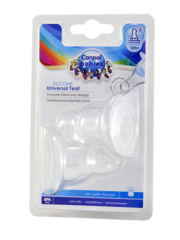 Canpol - კანპოლი საწოვარა - სილიკონის - უნივერსალური - სწრაფი - 2ც 18/117