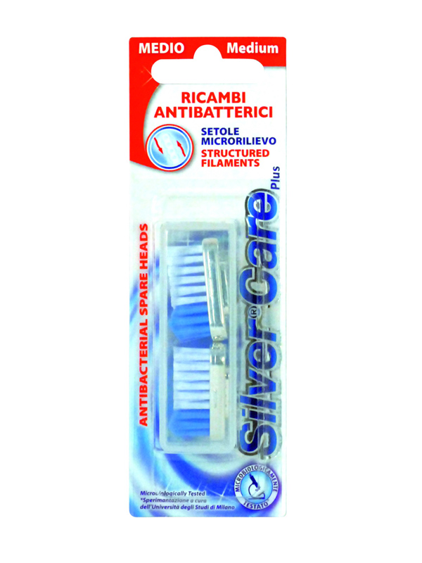 Silver care - სილვერქეა კბილის ჯაგრისი სათადარიგო თავი მედიუმი 37