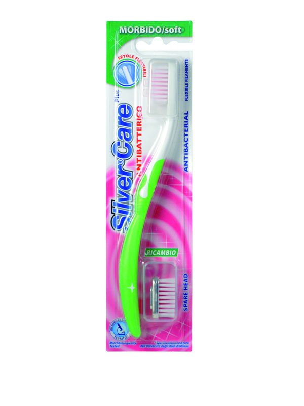 Silver care - სილვერქეა კბილის ჯაგრისი რბილი+სათადარიგო თავი 4336