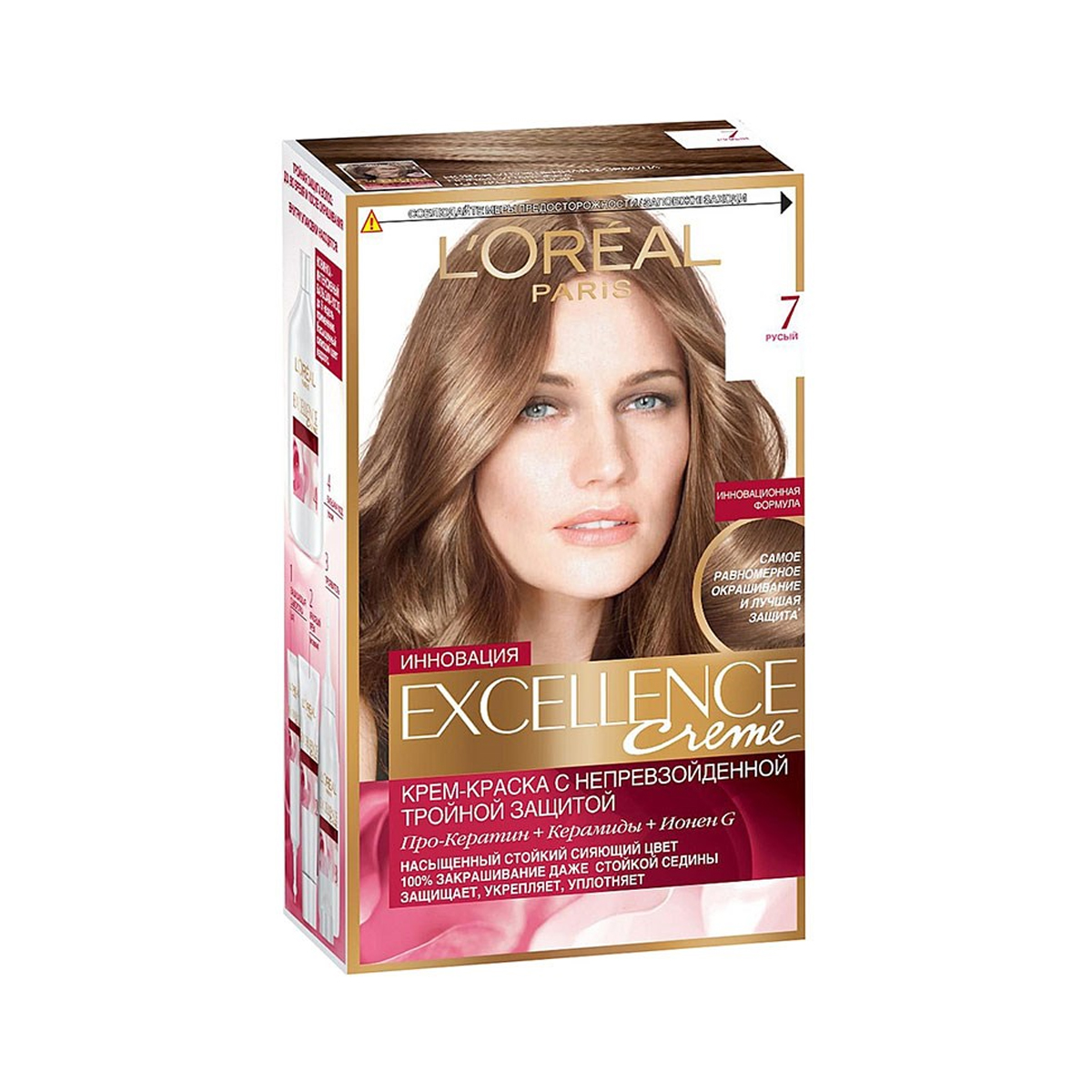 Loreal - ლორეალი თმის საღებავი Excellence 7 2301/1164