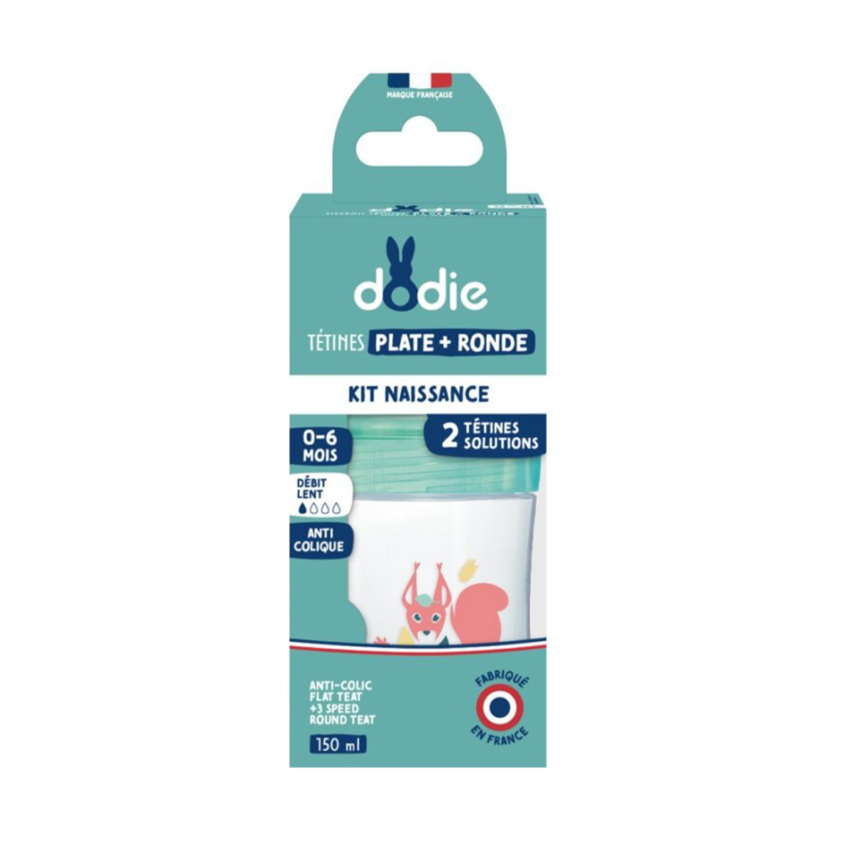 Dodie - დოძიე ბოთლი AC 0-6 თვე 150 მლ N1 1498