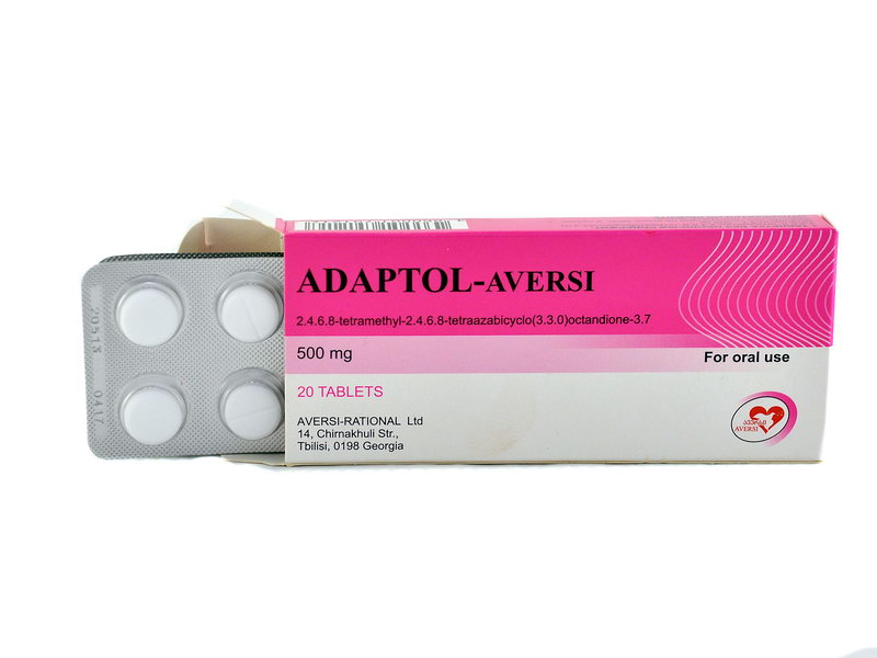Adaptol - ადაპტოლი 500 მგ 20 ტაბლეტი