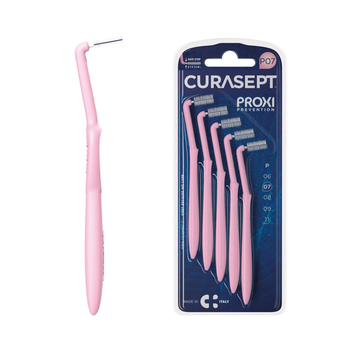 Curasept - კურასეპტი კბილთაშუა ჯაგრისი P07 PINK მოხრილი 1622