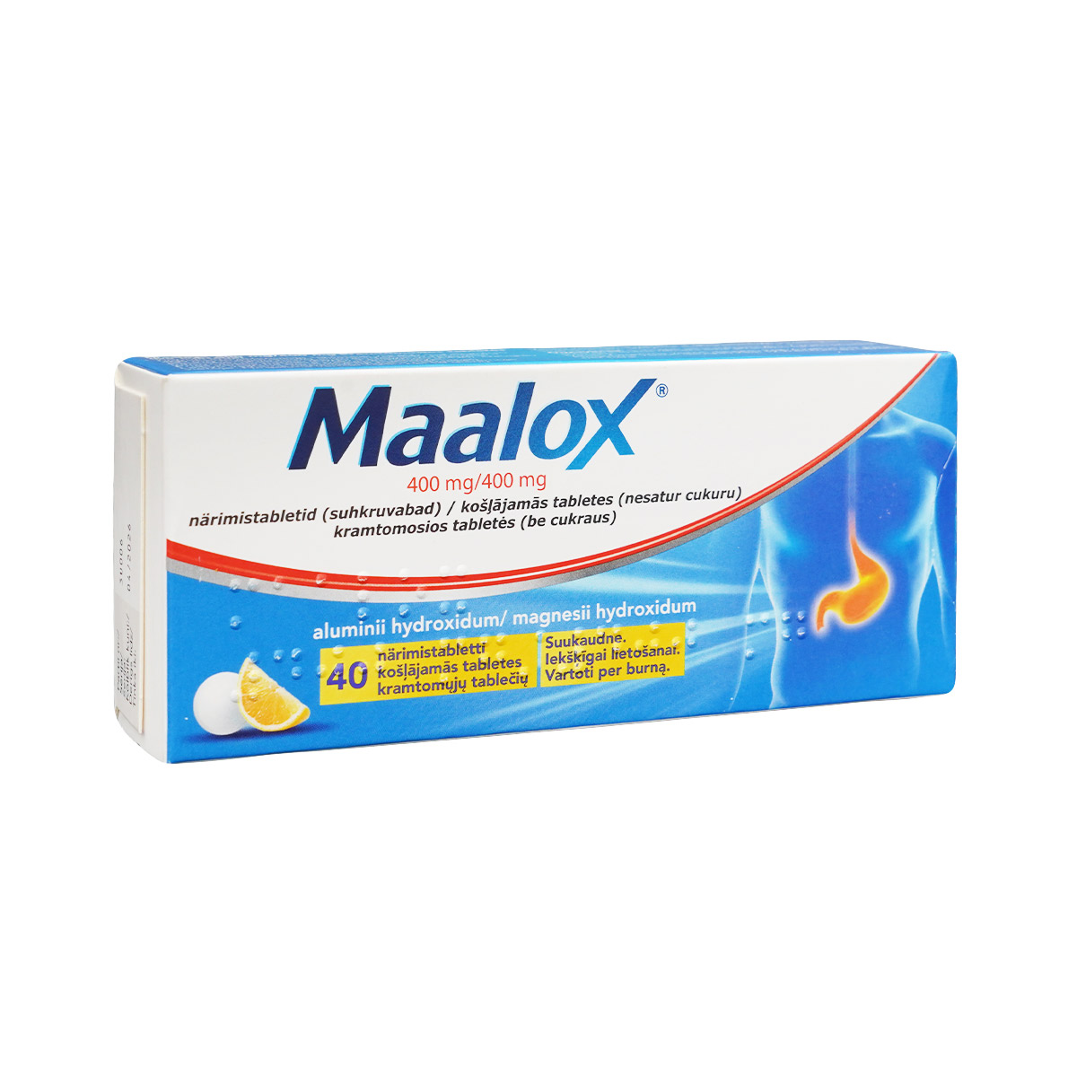 Maalox - მაალოქსი 800მგ. 40 ტაბლეტი