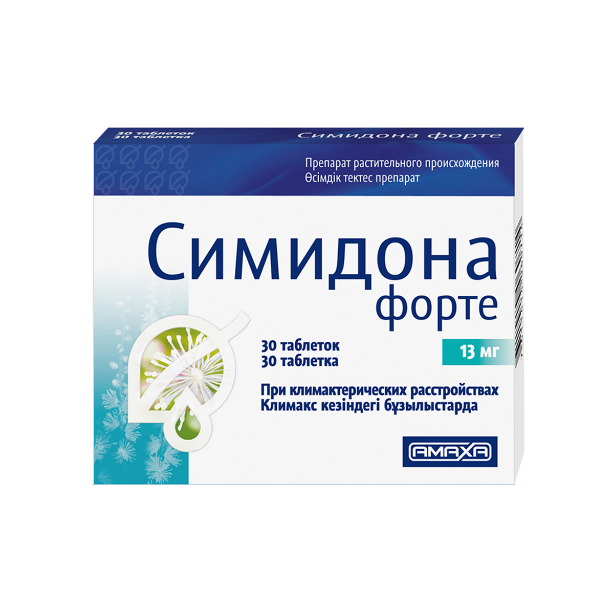 სიმიდონა ფორტე - Cimidona forte 13 მგ 30 ტაბლეტი 