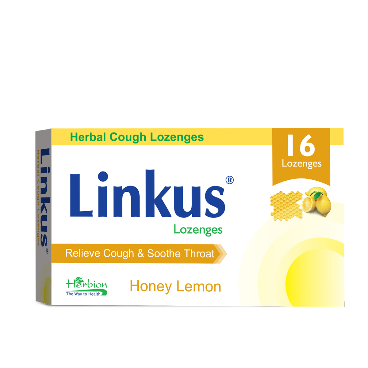 Linkus - ლინკასი თაფლით და ლიმონით 16 საწუწნი ტაბლეტი