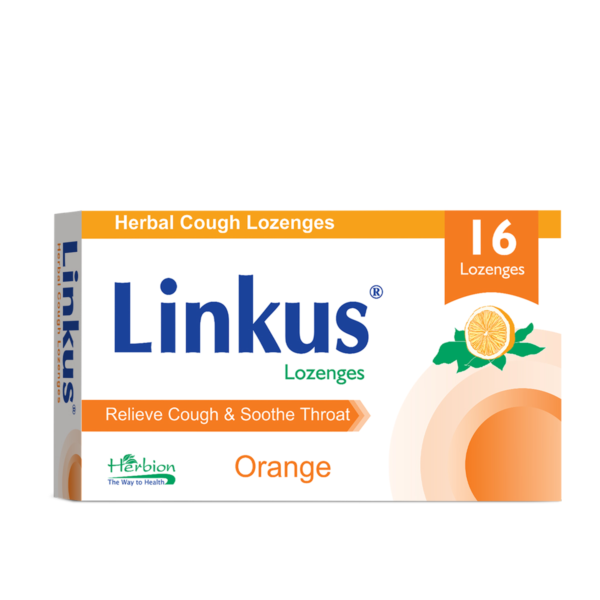 Linkus - ლინკასი ფორთოხლით 16 საწუწნი ტაბლეტი