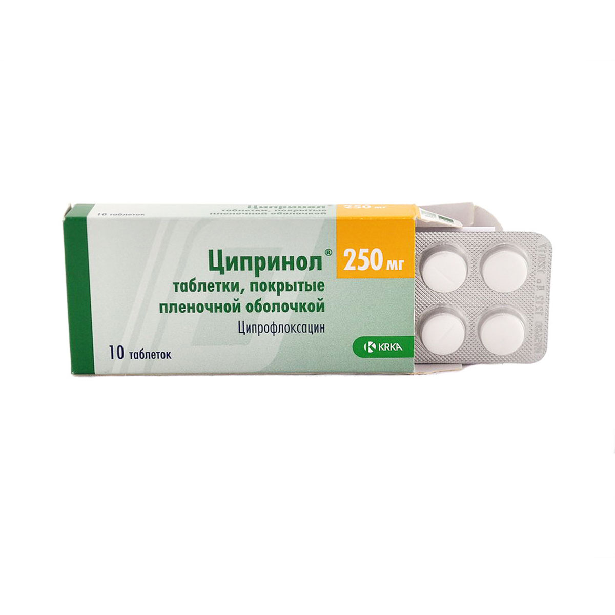 Ciprinol - ციპრინოლი 250მგ 10 ტაბლეტი