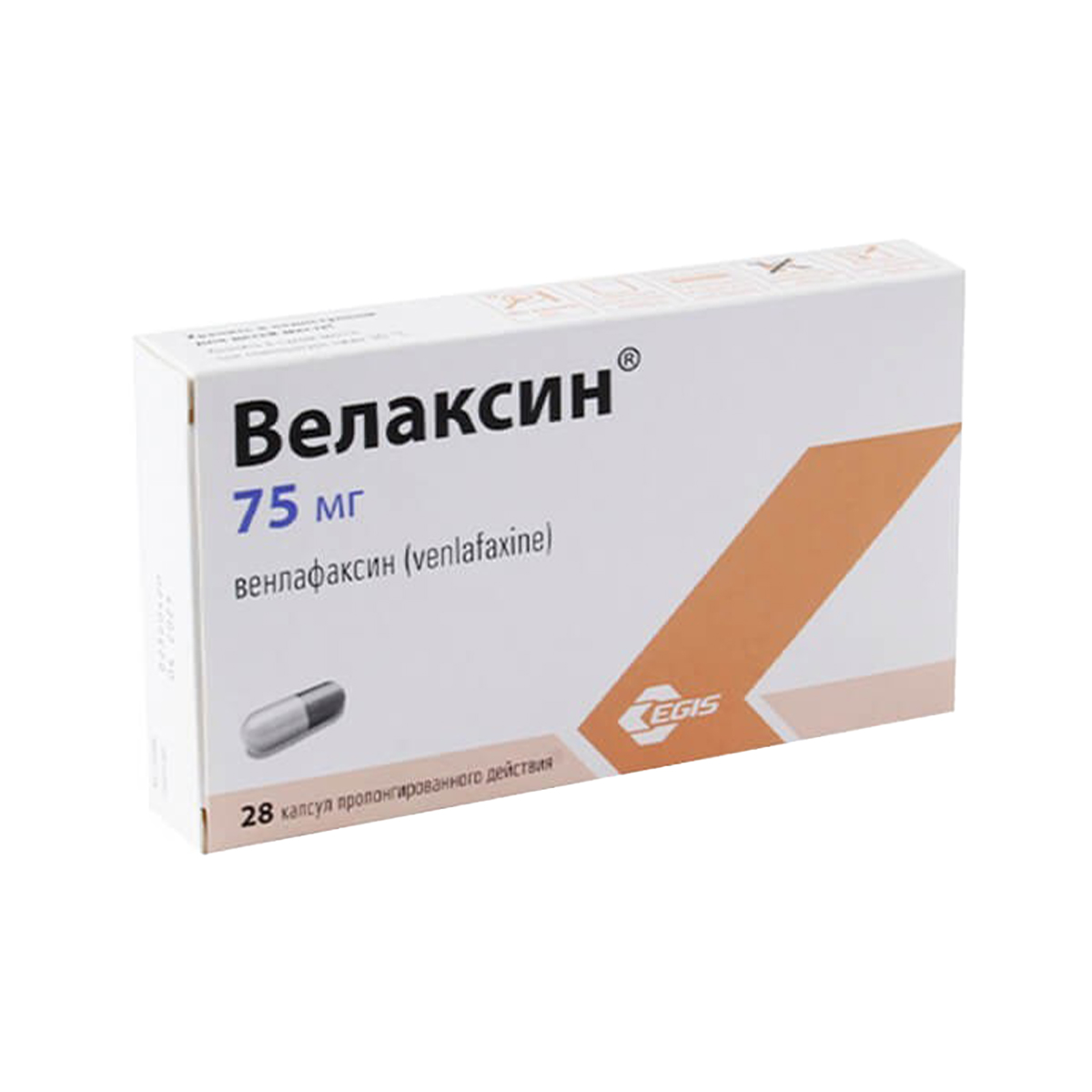 VELAXIN - ველაქსინი 75 მგ 28 კაფსულა