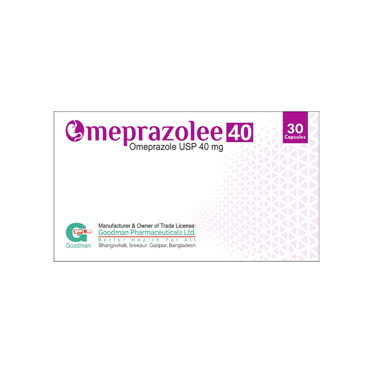 ომეპრაზოლი - Omeprazol 40 40მგ 30 კაფსულა