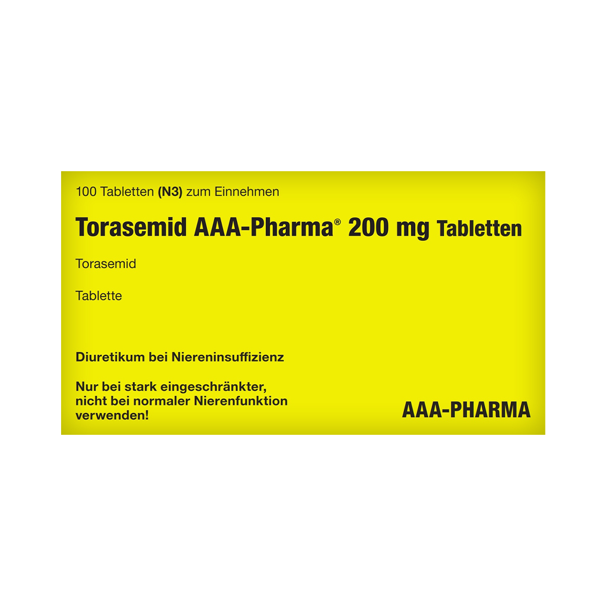 ტორასემიდი - Torasemid ააა-ფარმა 200მგ 100 ტაბლეტი