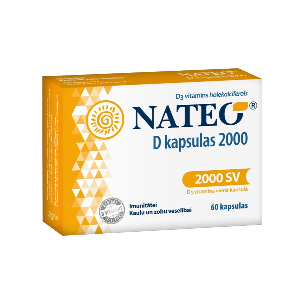 ნატეო D 2000სე - Nateo D 2000I.U. 60 კაფსულა