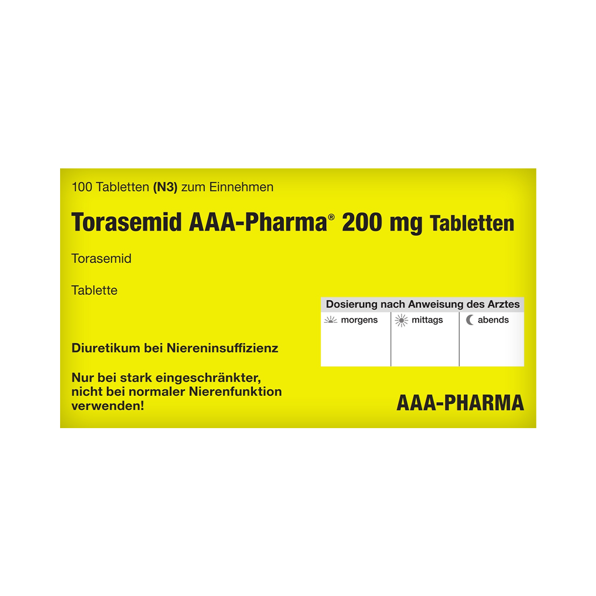 ტორასემიდი - Torasemid ააა-ფარმა 200მგ 100 ტაბლეტი 2