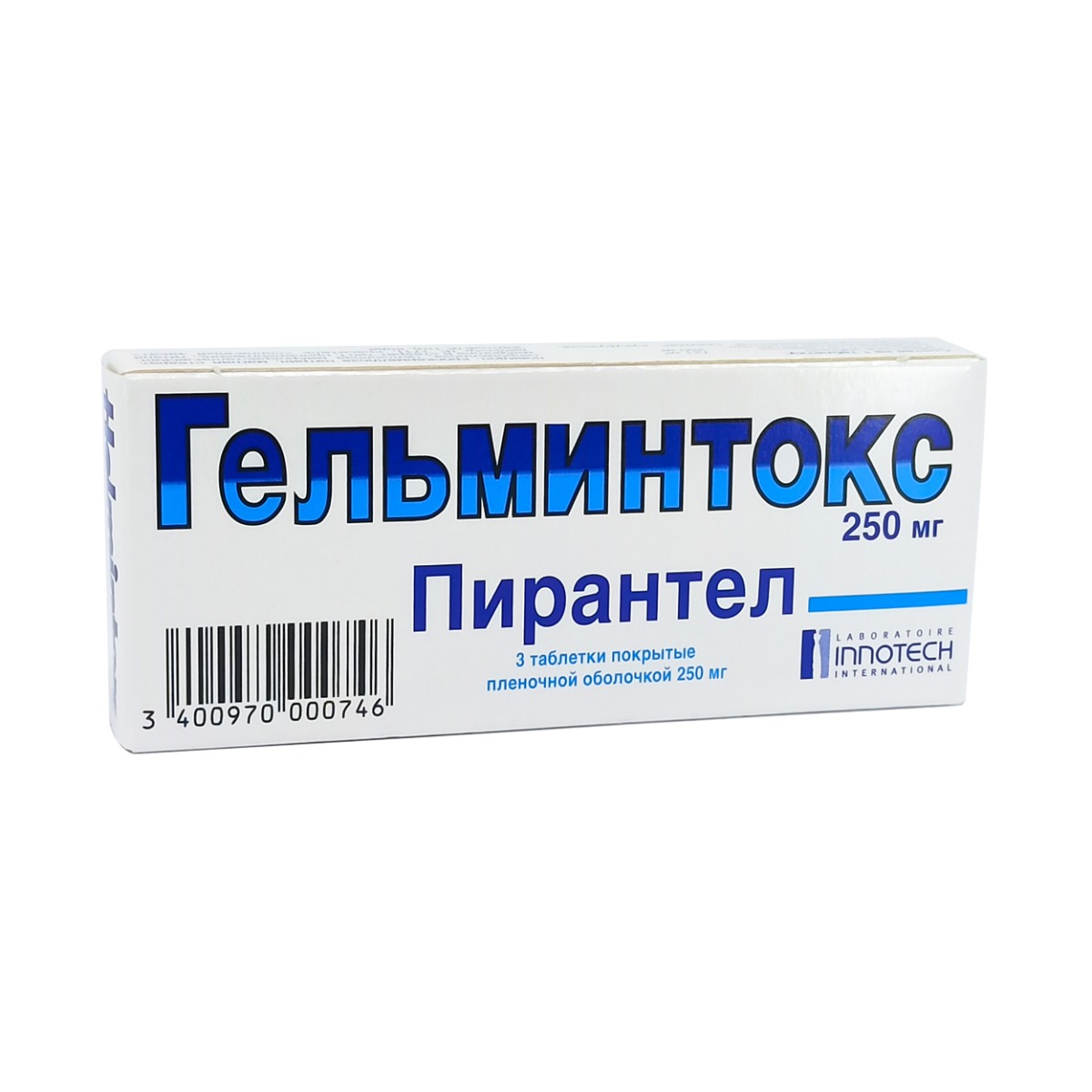Helmintox - ჰელმინტოქსი 250მგ 3 ტაბლეტი