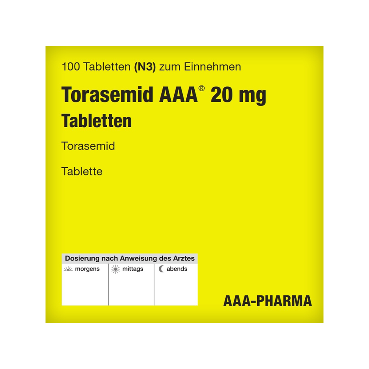 ტორასემიდი - Torasemid ააა-ფარმა20მგ 100 ტაბლეტი 2