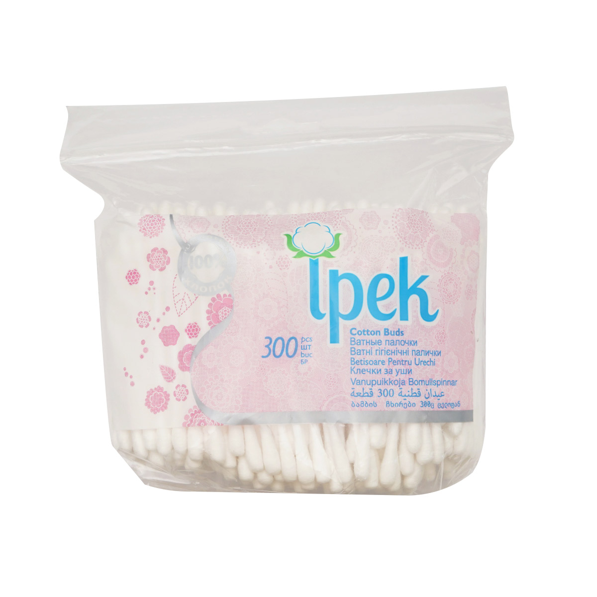 ბამბის ჩხირი ცელოფანი N300 0820 იპეკი - Ipek