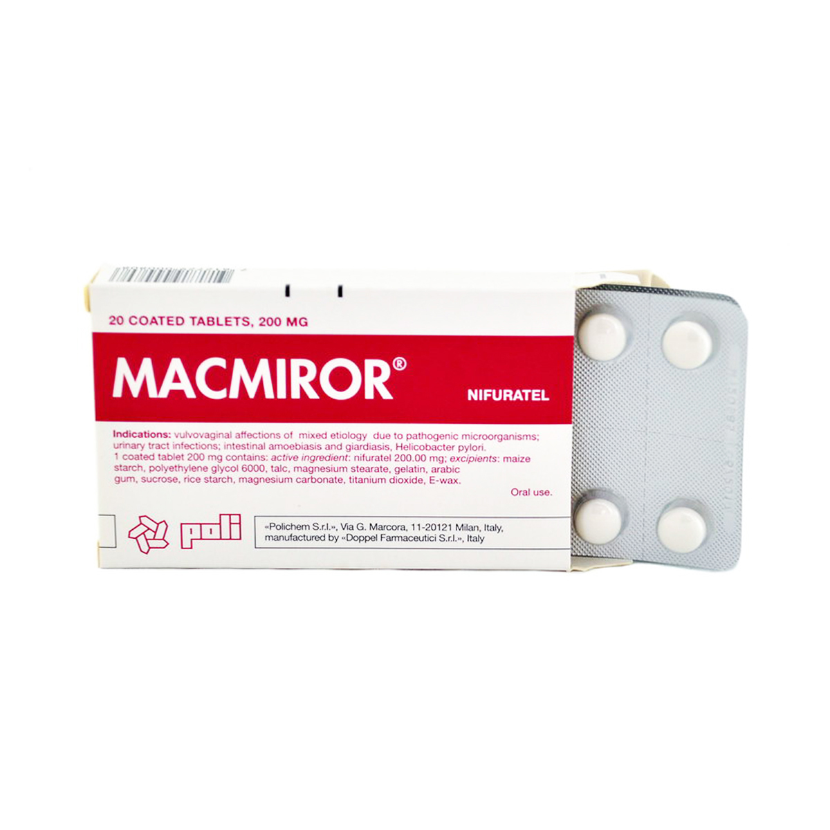 Macmiror - მაკმირორი 200მგ. 20 ტაბლეტი