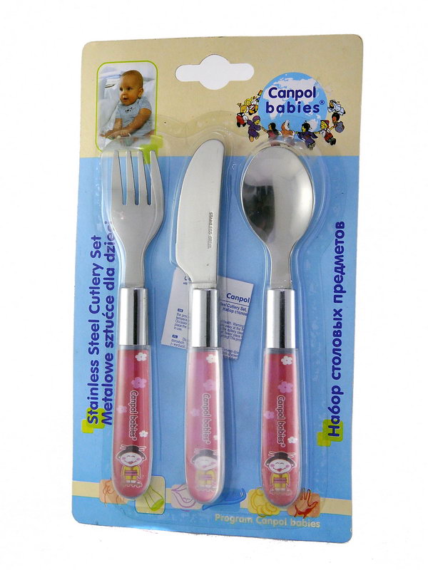 Canpol - კანპოლი ნაკრები - დანა, ჩანგალი, კოვზი (მეტალის) 9/477