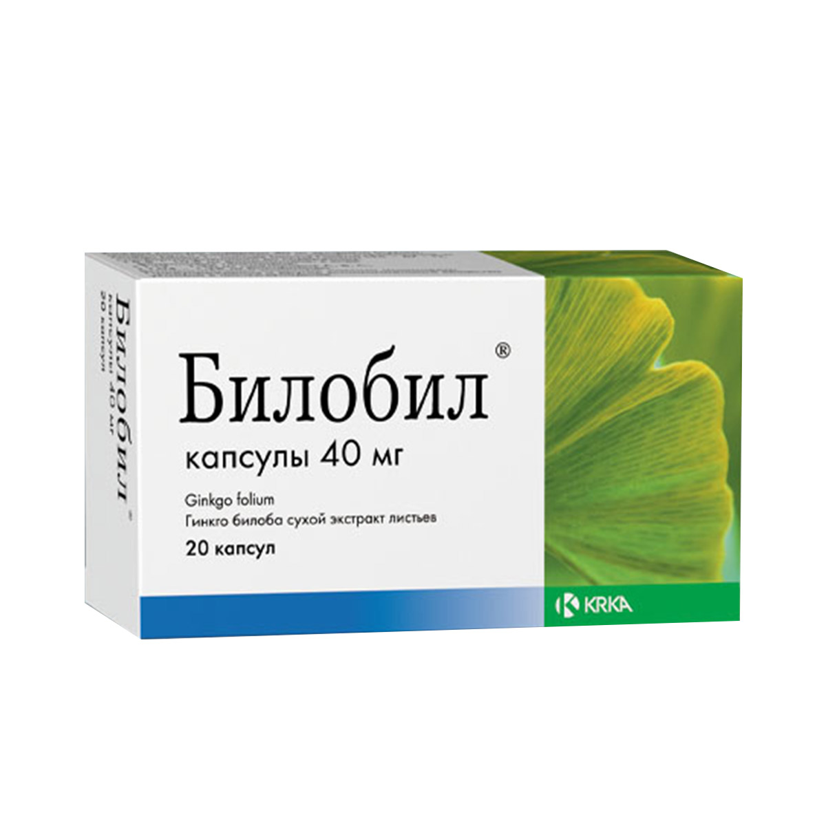 BILOBIL - ბილობილი 40მგ 20 კაფსულა