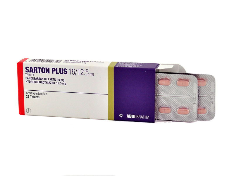 სარტონი პლუსი 16/12.5 28 ტაბლეტი