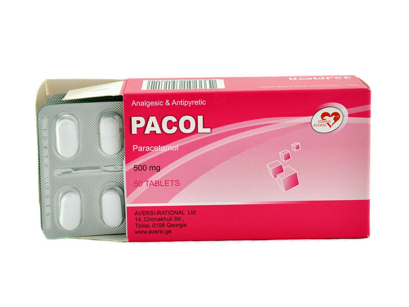 პაკოლი(პარაცეტამოლი) 0.5 10 ტაბლეტი
