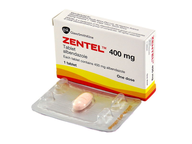 Zentel - ზენტელი 400მგ 1 ტაბლეტი