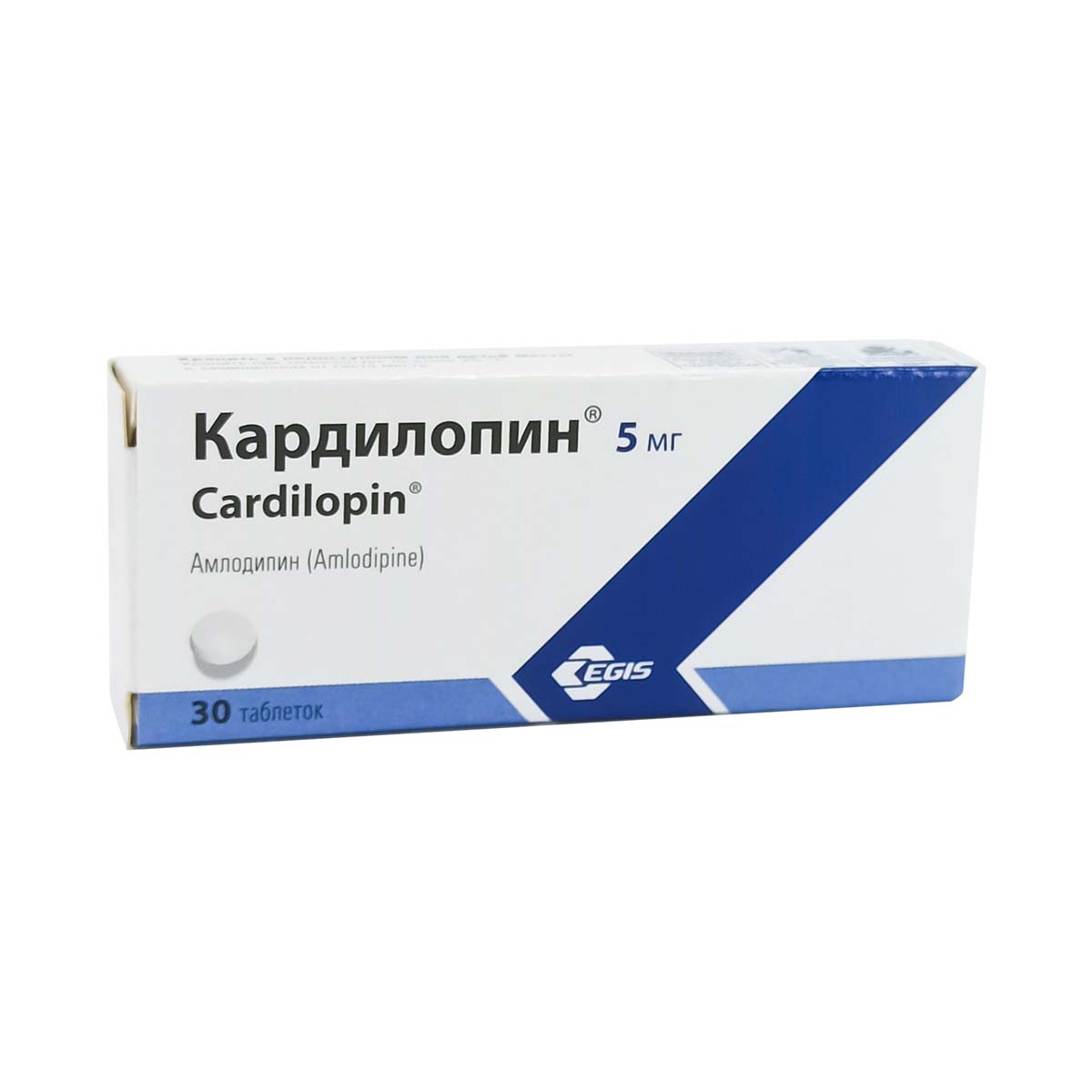 Cardilopin - კარდილოპინი 5მგ 30 ტაბლეტი