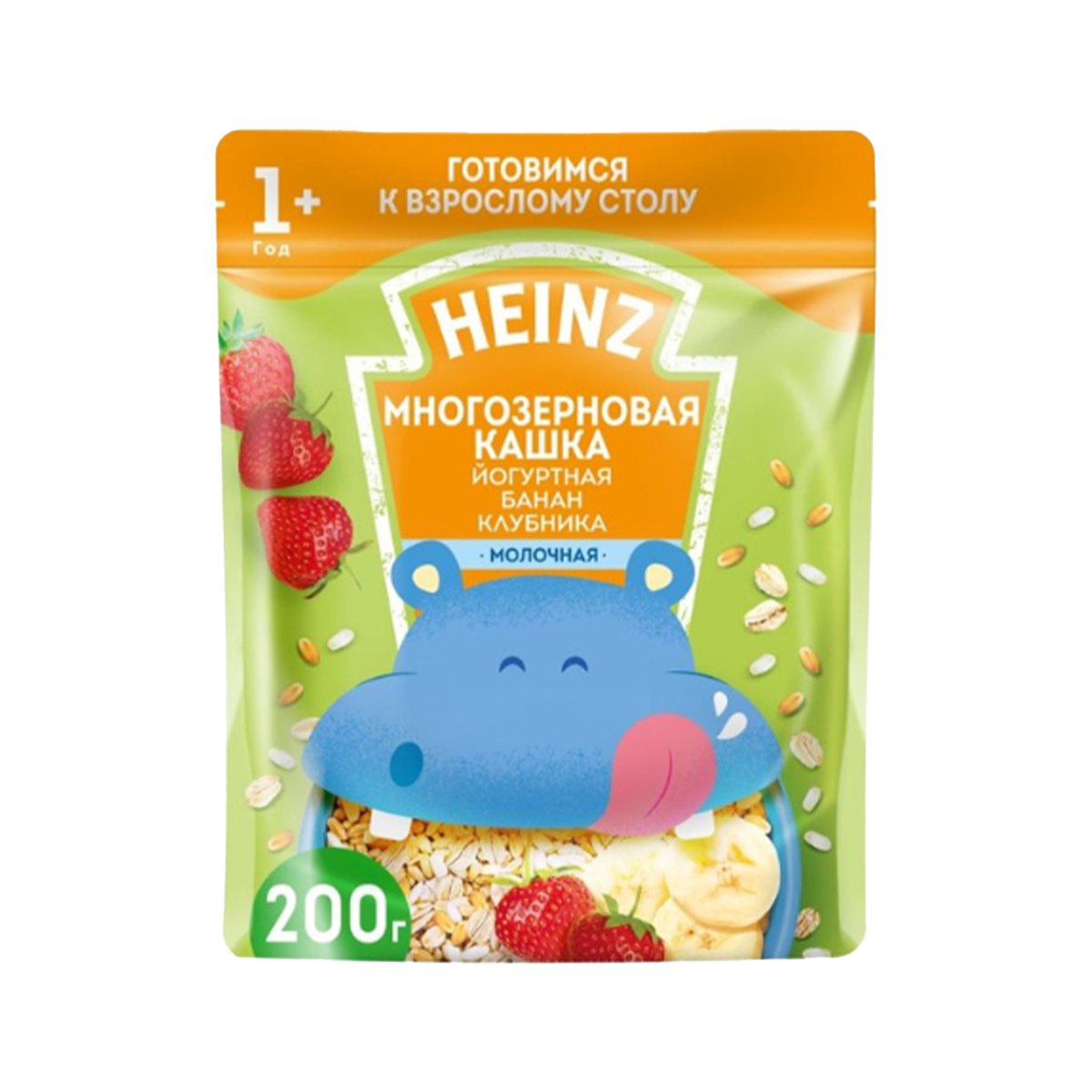 Heinz - ჰეინცი ლუბაპიშკა ფაფა ბანანით და მარწყვით 200გ 1824