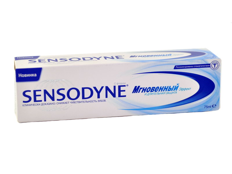 Sensodyne - სენსოდინი კბილის პასტა მომენტალური ეფექტი 75მლ.