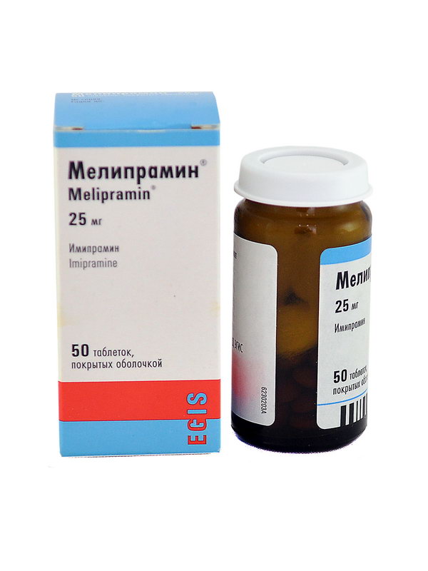 მელიპრამინი 25მგ 50 ტაბლეტი