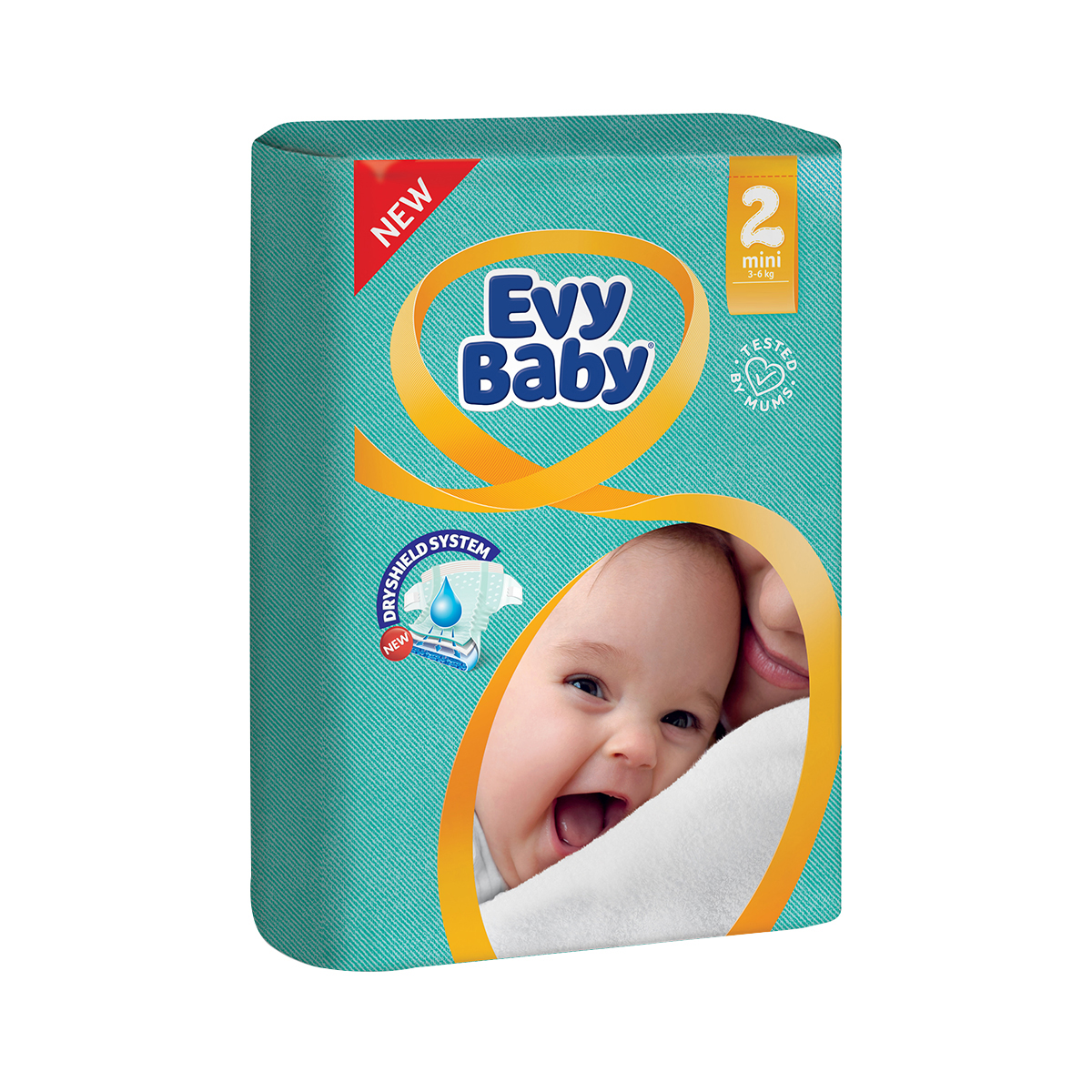 EVY BABY - ევი ბეიბი ბავშვის საფენი 3-6 კგ 54 ცალი  3072
