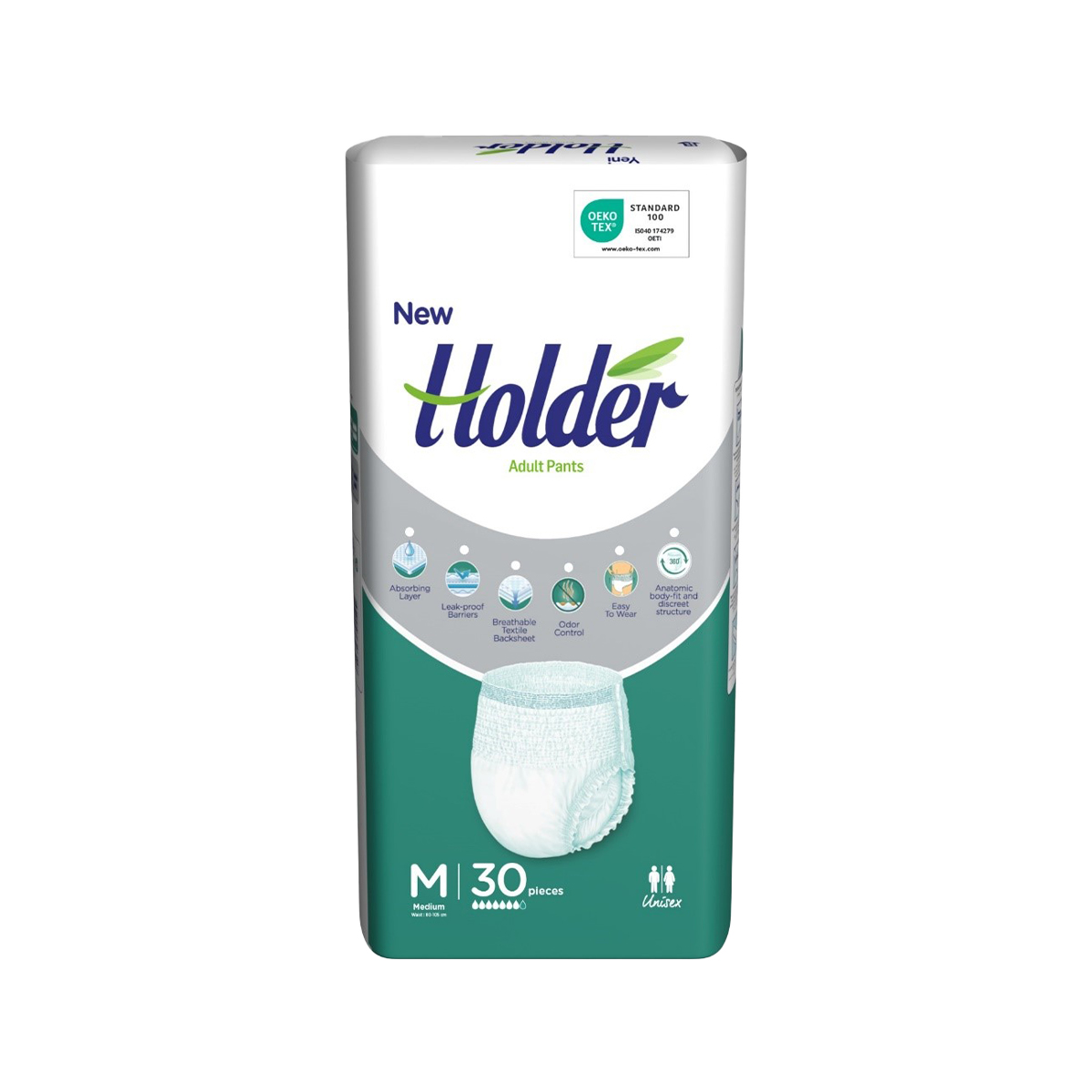 მოზრდილის ტრუსი მედიუმი 30 ცალი 6547 ჰოლდერი - Holder
