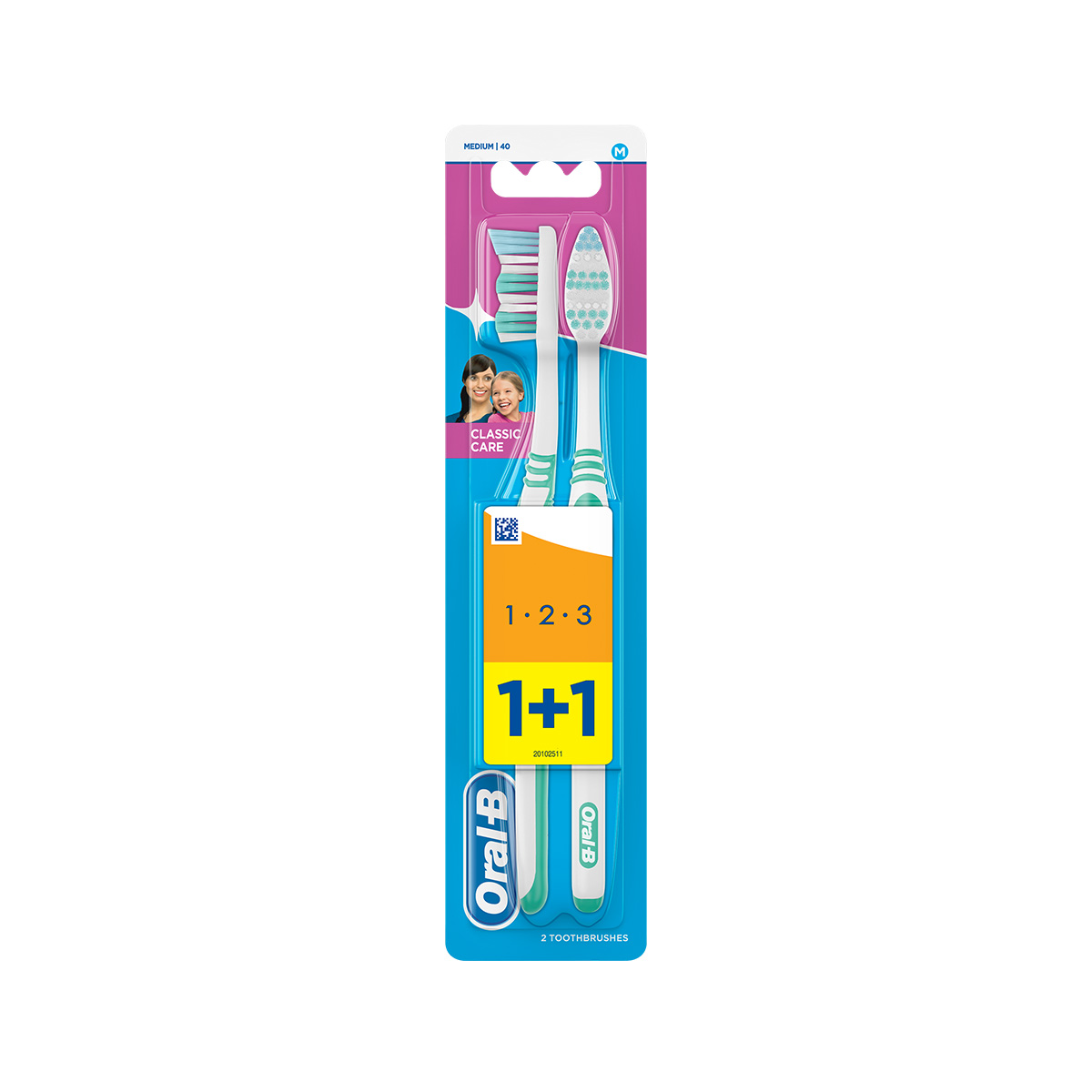 Oral-B - ორალ ბი კბილის ჯაგრისი კლასიკი 2 ცალი 3041