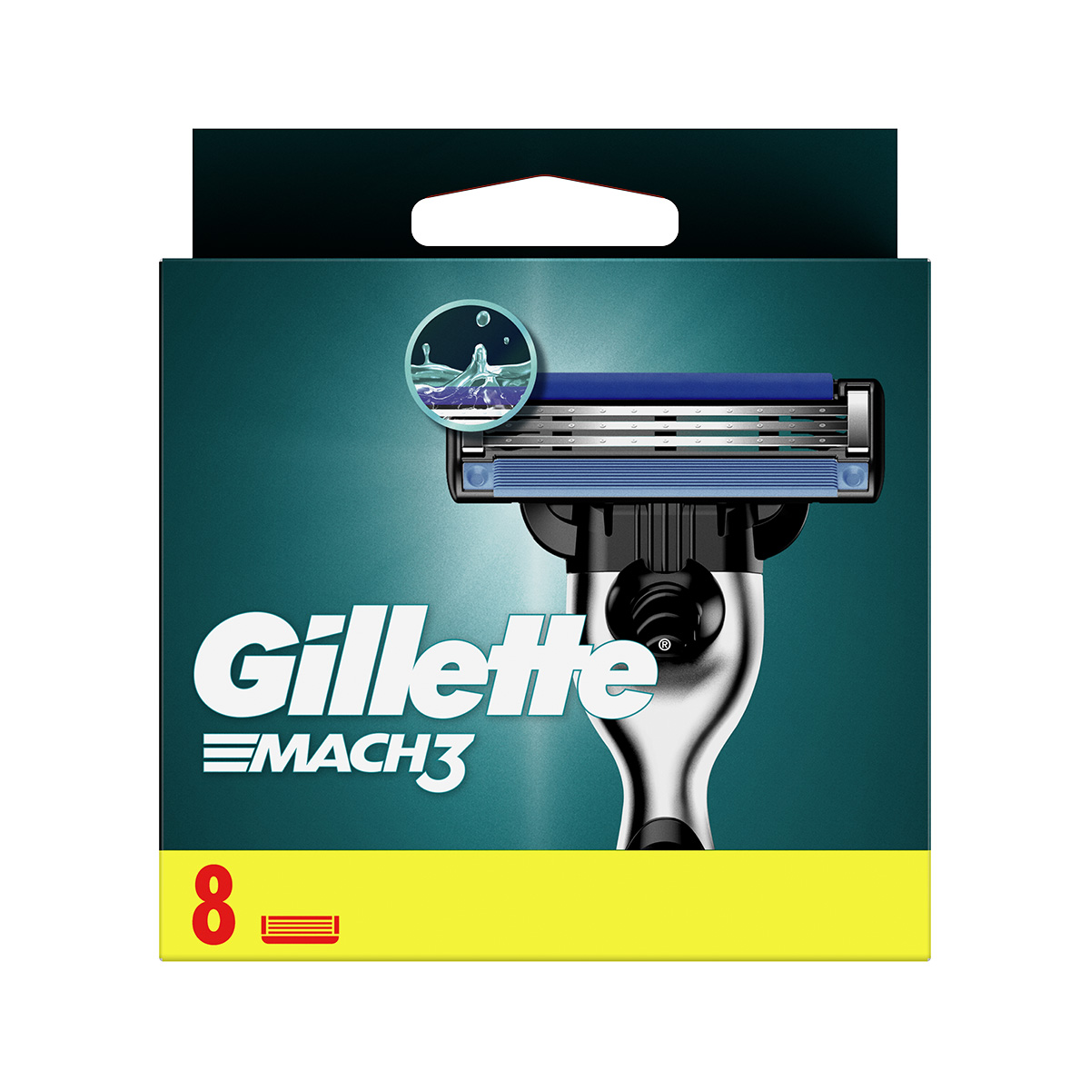 Gillette - ჯილეტი საპარსის პირი Mach-3 8 ცალი 9640