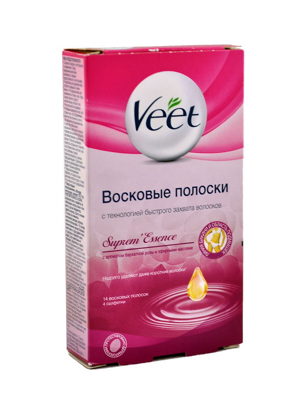 Veet - ვითი სადეპილაციო სტრიფსი - ბიკინისა და იღლიის - 14ც+4ც(ხელსახო