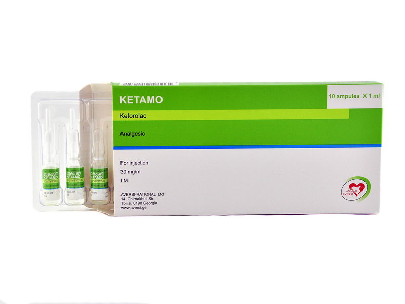 კეტამო 30მგ/1მლ. 10 ამპულა