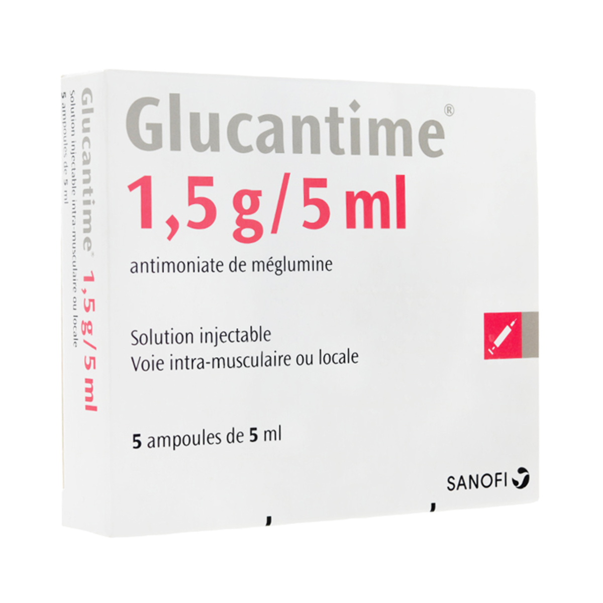 Glucantime - გლუკანტიმი 1.5გ 5 ამპულა