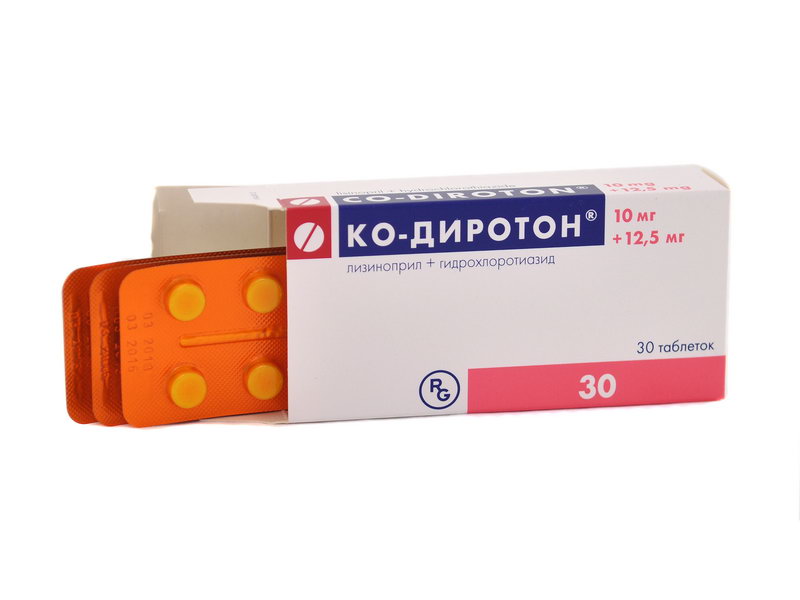კო-დიროტონი 10/12.5მგ 30ტაბლეტი