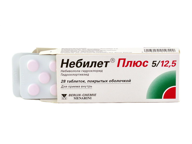 Nebilet - ნებილეტ პლუსი 5მგ/12.5მგ 28 ტაბლეტი