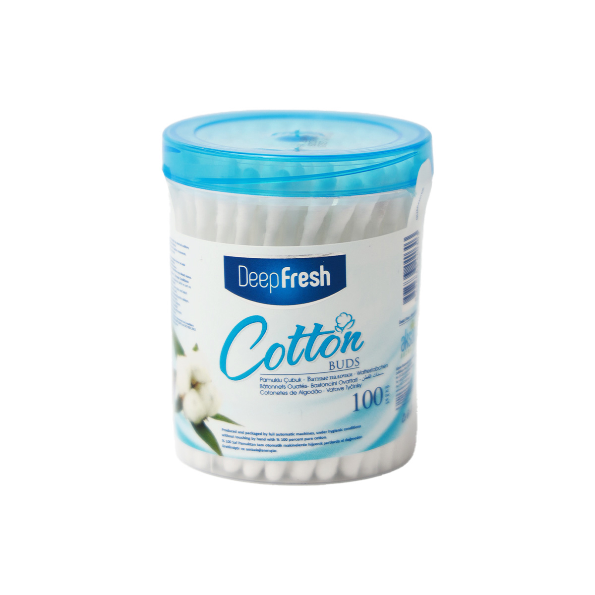 Deep Fresh - დიფ ფრეში ბამბიანი ჩხირი 100 ცალი 0303