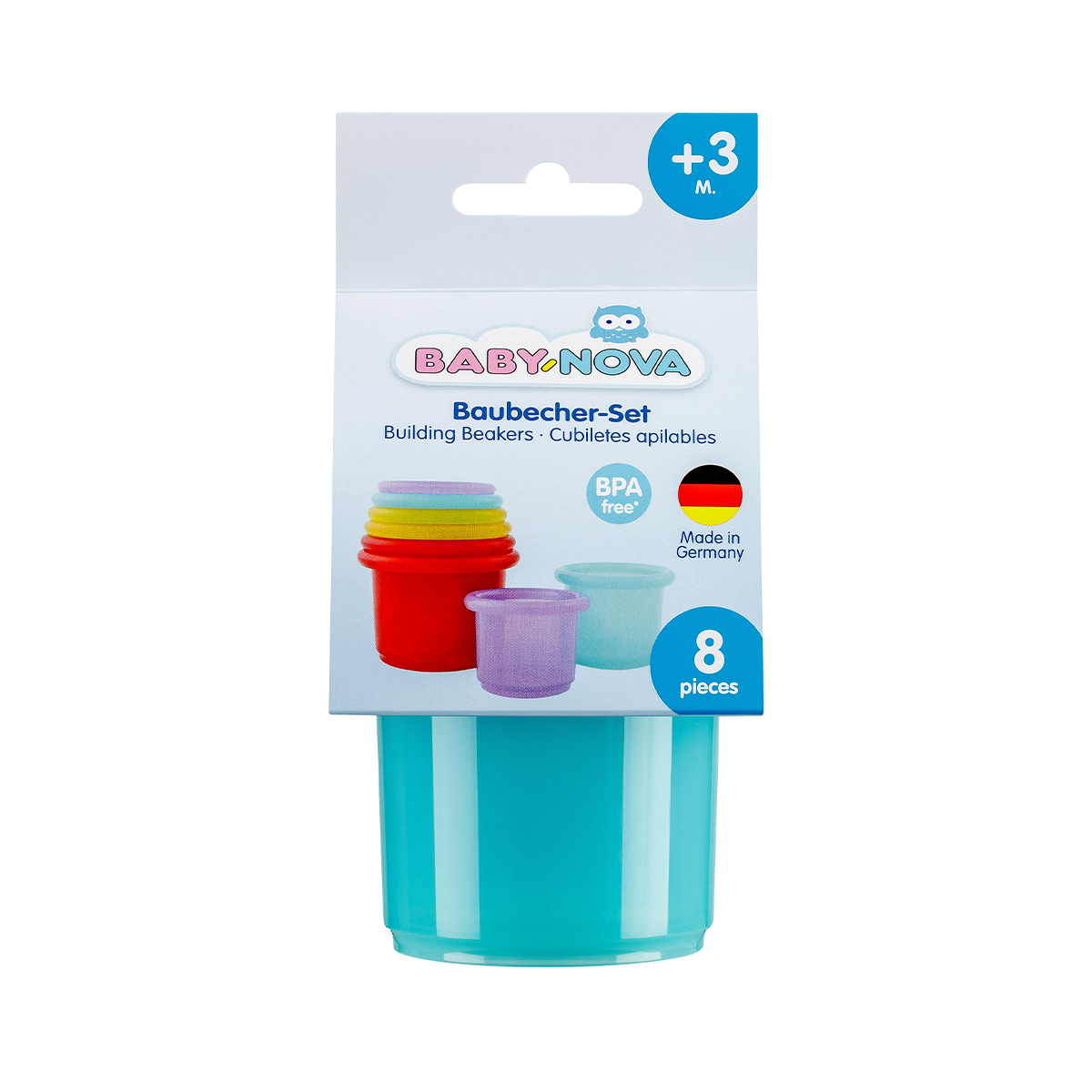 Baby Nova - ბეიბი ნოვა სათამაშო ასაწყობი ჭიქა 32503 2